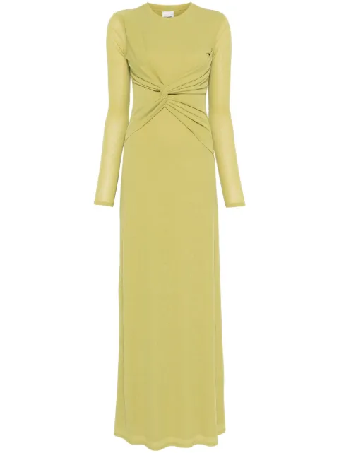 Nanushka twist-detail maxi dress Green NW25RSDR16464
