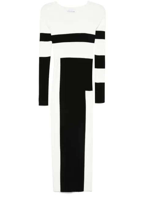 Patrizia Pepe colour-block midi dress White 8A1433K240