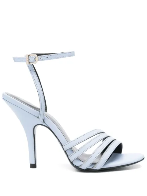 Patrizia Pepe 60mm leather sandals Blue 8X0077L048CA38