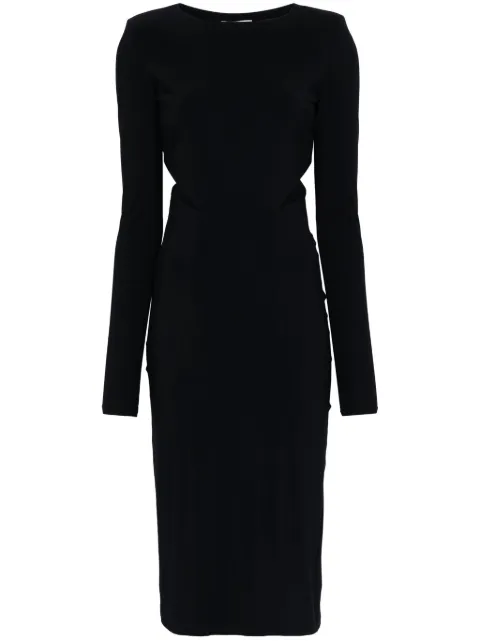 Patrizia Pepe cut-out midi dress Black 8A1454JZ26