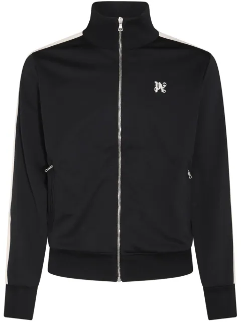 Palm Angels logo-embroidered jacket Black PMBD058E23FAB0011003