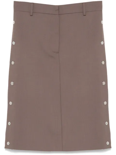 Stella McCartney studded midi skirt Brown 630122SSA36