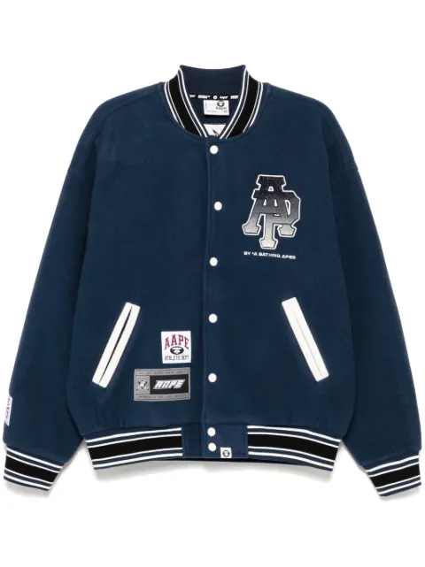 AAPE BY *A BATHING APE® logo varsity jacket Blue ASWB351XXN