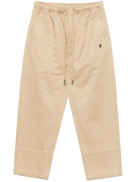A BATHING APE® ape-head one-point trousers Neutrals 001PTK701301M
