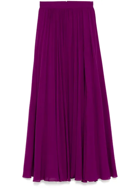 Elie Saab silk maxi skirt Purple SK102N