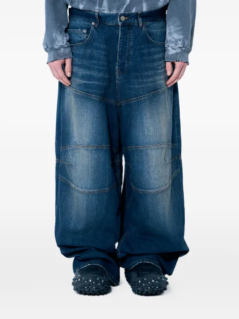 Balenciaga logo-patch jeans Blue 814161TRW62