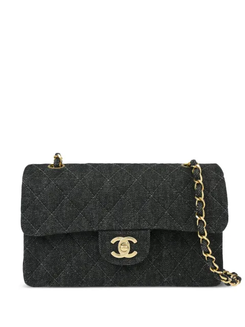 CHANEL Pre-Owned 1998 small Classic Double Flap shoulder bag Black 5653581