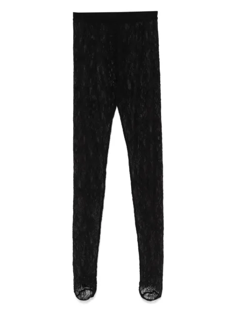 WARDROBE.NYC lace stirrup tights Black W2213S25LC