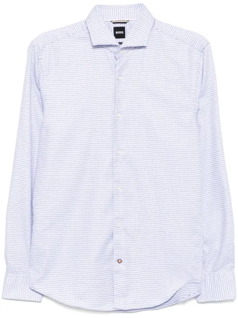 BOSS patterned shirt Blue 50533712