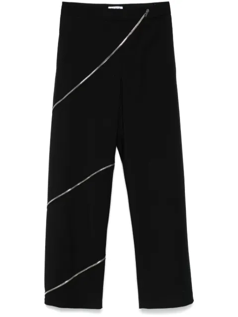 Alaïa spiral-zipped trousers Black AA9P1143T471A