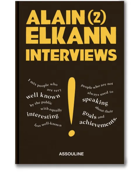 Assouline Alain Elkann Interviews, VOL. 2 hardcover book Brown 9781649803245