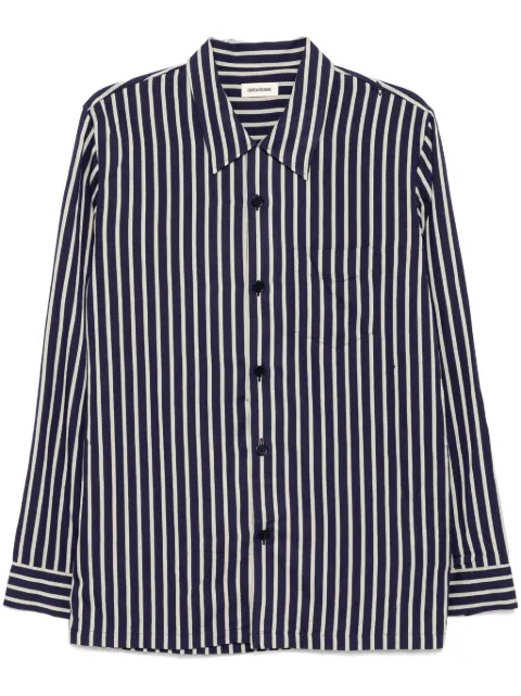 Zadig&Voltaire striped shirt Purple SKCG0624J
