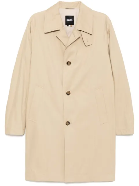 BOSS single-breasted coat Brown 50540478