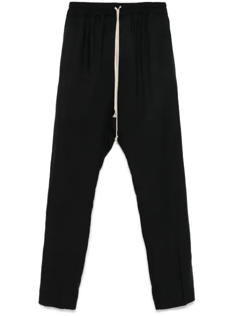 Rick Owens Drawstring Slim Long trousers Black RU01E5390WG