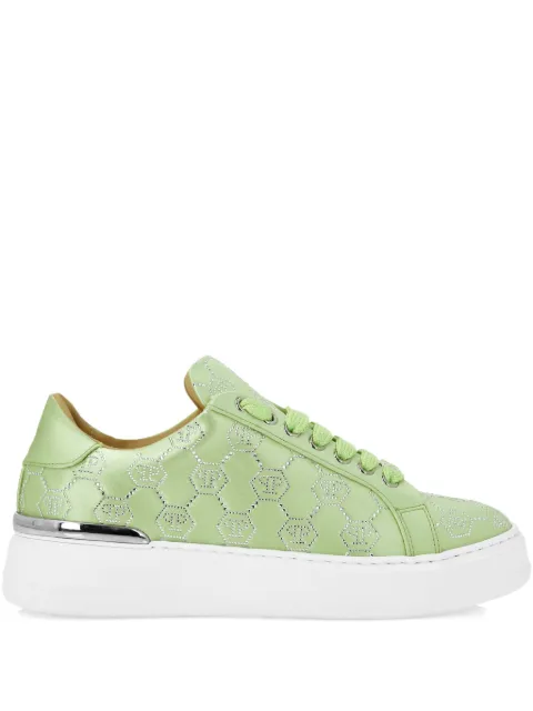Philipp Plein monogram-embellished sneakers Green PAESWSC2767PTE028N