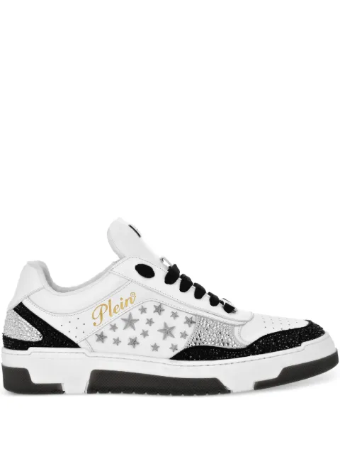 Philipp Plein studded leather sneakers White PAESUSC0756PLE075N