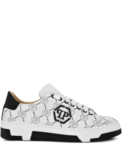 Philipp Plein Monogram leather sneakers White PAESUSC0770PLE010N