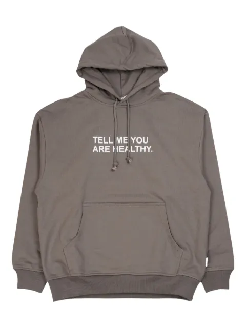 RASSVET bear-print hooded sweatshirt Grey PACC15T024