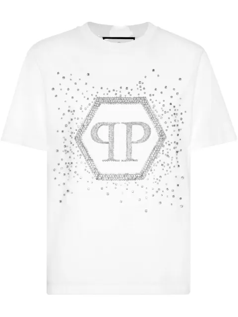 Philipp Plein Hexagon T-Shirt White PAECWTK3707PJY002N