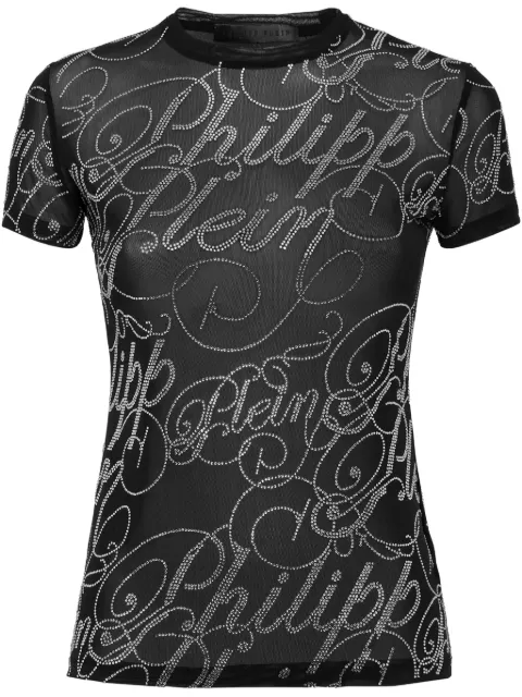 Philipp Plein Sexy Pure Signature T-Shirt Black PAECWTK3698PTE003N