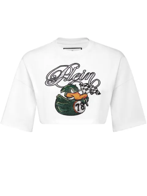 Philipp Plein rhinestone-embellished T-Shirt White PAECWTK3675PJY002N
