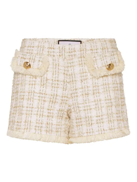Philipp Plein tweed shorts Gold PAECWRT1620PTE003N