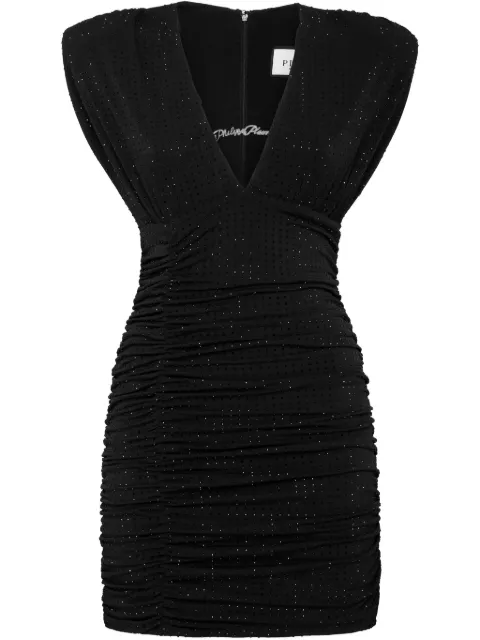 Philipp Plein jersey mini dress Black PAECWRG3313PJY002N