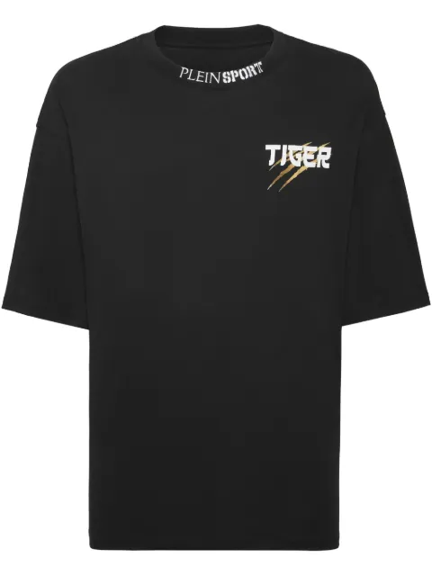 Plein Sport Tiger Tokyo T-shirt Black PAECMTK8317STE001N