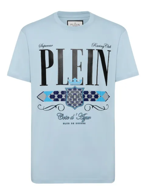 Philipp Plein Stemma t-shirt Blue PAECMTK8262PJY002N