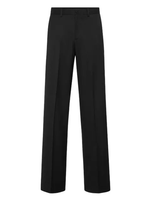 Philipp Plein wool wide-leg trousers White PAECMRT1602PTE076N