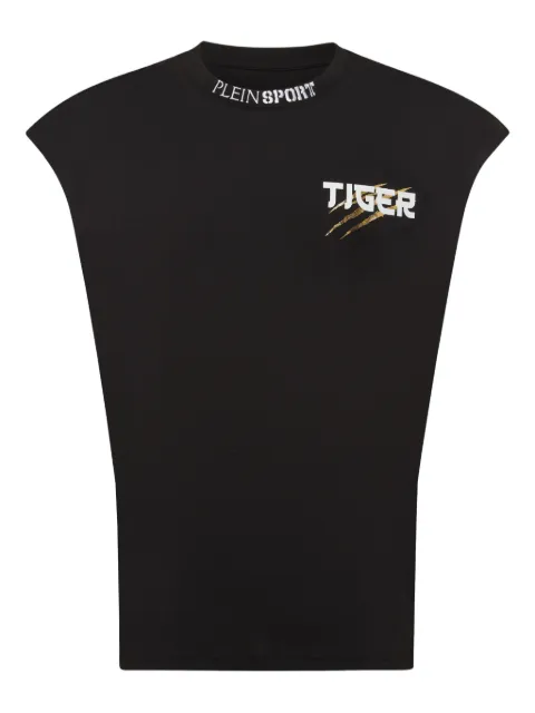 Plein Sport Tiger Tokyo tank top Black PAECMRK0105STE001N