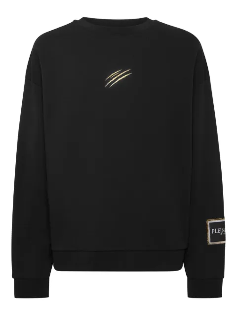 Plein Sport Label sweatshirt Black PAECMJO1379STE003N