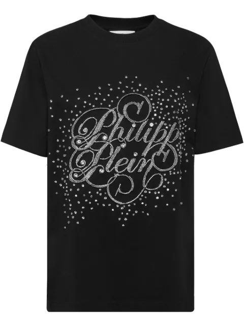 Philipp Plein crystal-embellished T-Shirt Black PAECWTK3716PJY002N