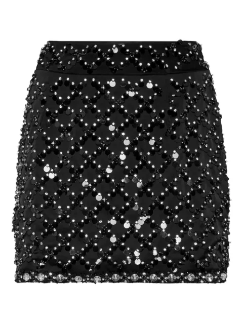 Philipp Plein paillette-embellished mini skirt Black PAECWRV0634PTE092N