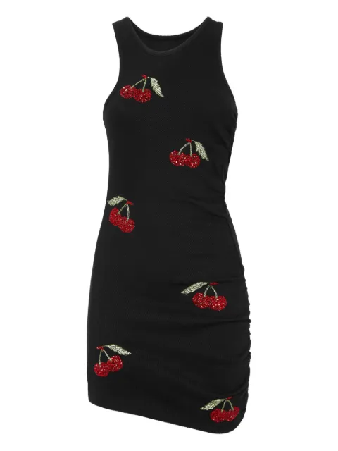 Philipp Plein cherry-motif mini dress Black PAECWRG3422PJY002N