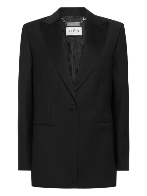 Philipp Plein strass-face blazer Black PAECWRF0728PTE076N