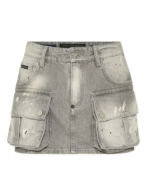 Philipp Plein cargo mini skirt Grey PAECWDV0219PDE004N