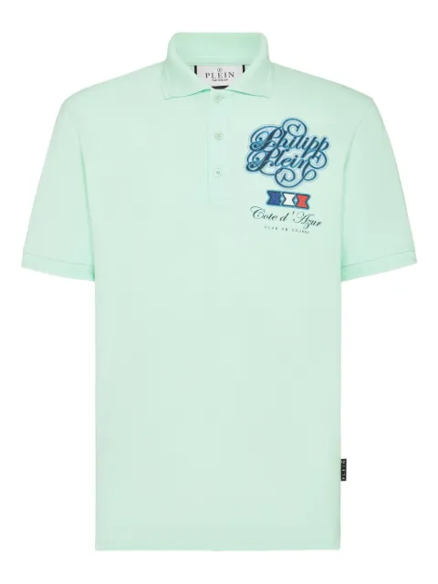Philipp Plein Racing Car polo shirt Green PAECMTK8276PTE004N