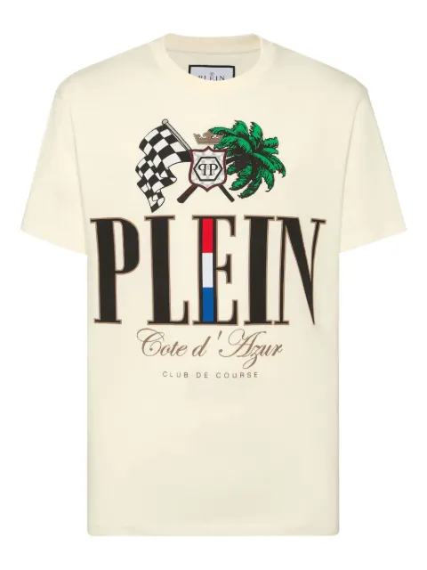 Philipp Plein Cote D Azur Plam T-shirt Neutrals PAECMTK8240PJY002N