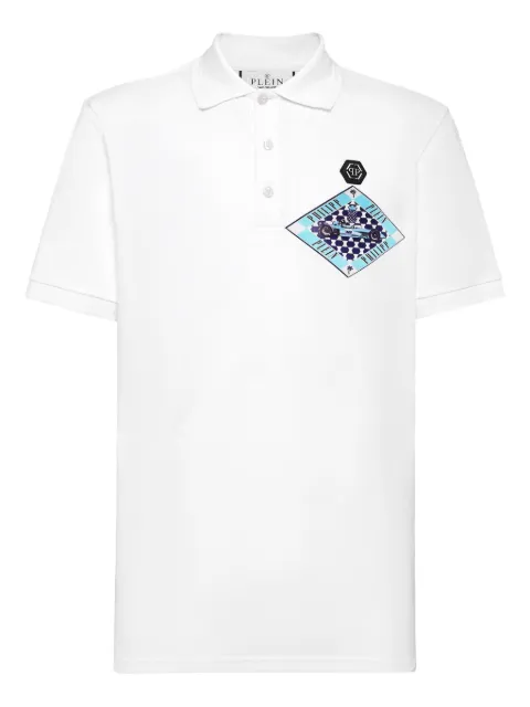 Philipp Plein Cote d'Azur polo shirt White PAECMTK8239PTE004N