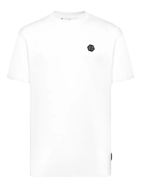 Philipp Plein Gothic Plein-embellished T-shirt White PAECMTK8113PJY002N