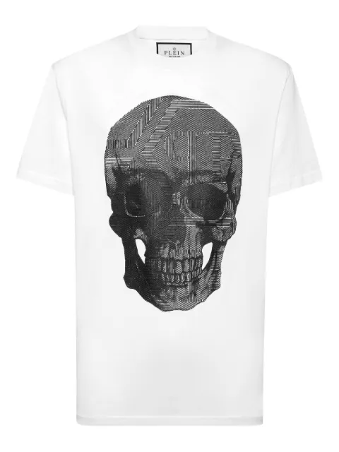 Philipp Plein Skull T-shirt White PAECMTK8103PJY002N