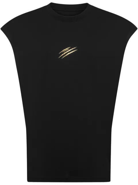 Plein Sport Label tank top Black PAECMRK0104STE001N