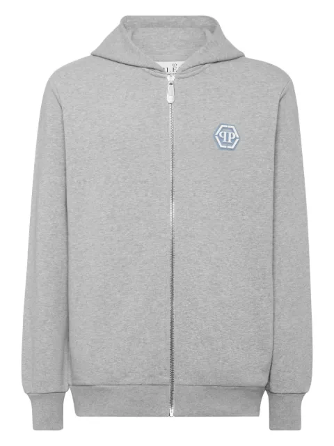Philipp Plein zip-up hoodie Grey PAECMJB3611PTE003N