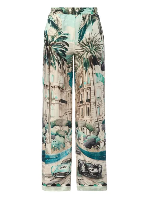Philipp Plein silk trousers Neutrals PAECWRT1627PTE028N
