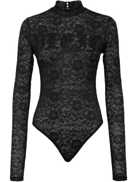 Philipp Plein long sleeve bodysuit Black PAECWRG3122PTE003N