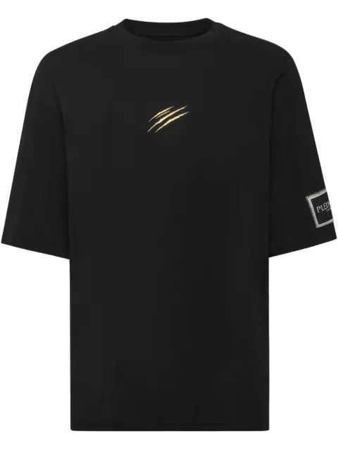 Plein Sport Label T-shirt Black PAECMTK8316STE001N