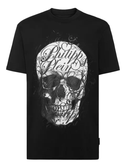 Philipp Plein Coursive T-shirt Black PAECMTK8254PJY002N