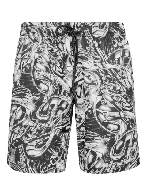Philipp Plein Boxer swim shorts Black PAECMMX0130PNY002N
