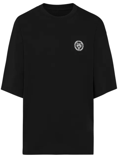 Plein Sport crew-neck cotton T-shirt Black PAECMTK8324STE001N